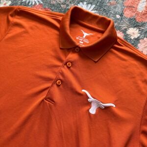 We Are Texas University of Texas Longhorns Polo Shirt‎ Mens Large Burnt Orange L